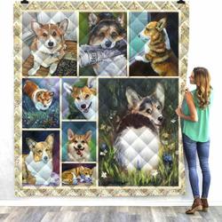 Dog Quilt Blankets HHC24021017TH and Home Decor