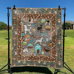 Dog TD2709303 Quilt Blanket and Home Decor