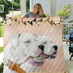 Dogo Argentino Quilt Blanket Lukmg4 Dhc0301842Dd and Home Decor