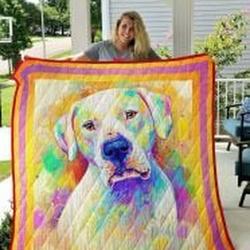 Dogo Argentino Quilt Blanket Lukwkl Dhc0301884Dd and Home Decor