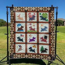 Dogs 04 DHCKL0909 Quilt Blanket and Home Decor