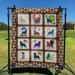 Dogs 05 DHCKL0909 Quilt Blanket and Home Decor