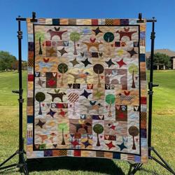 Dogs 3 DHCCNA0909 Quilt Blanket and Home Decor