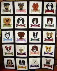 Dogs And Bone Quilt Blanket Dhc310153Lt and Home Decor