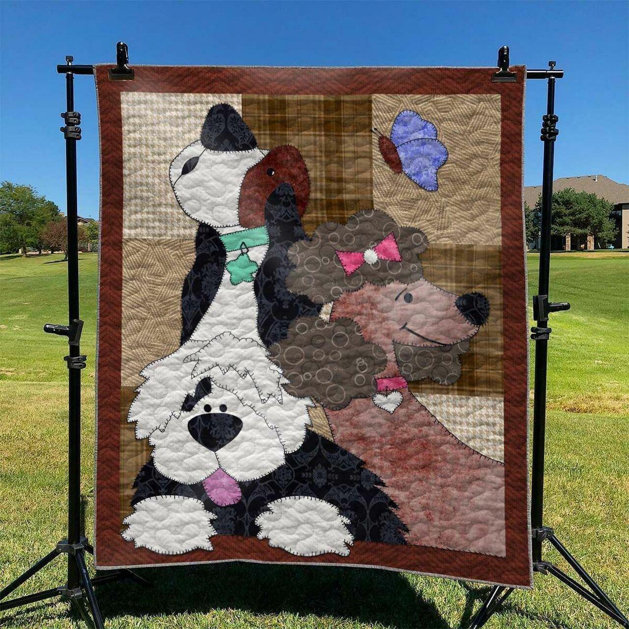 Dogs DHCCNA0909 Quilt Blanket and Home Decor
