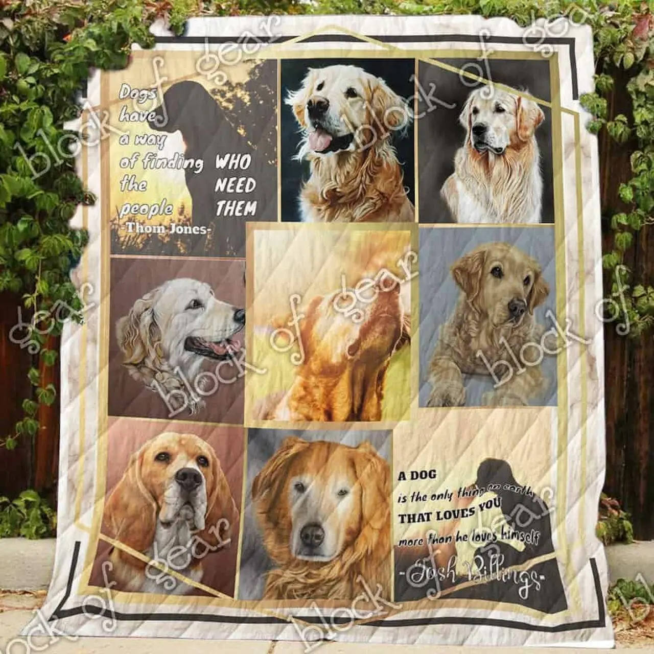 Dogs Have A Way Of Finding The People Who Need Them Cl2100139Mdq Quilt Blanket and Home Decor