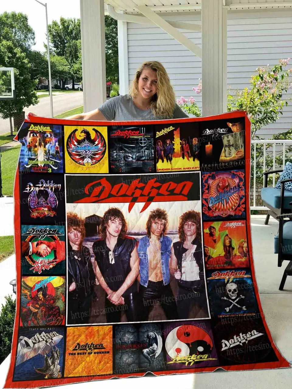 Dokken Quilt Blanket 01 and Home Decor