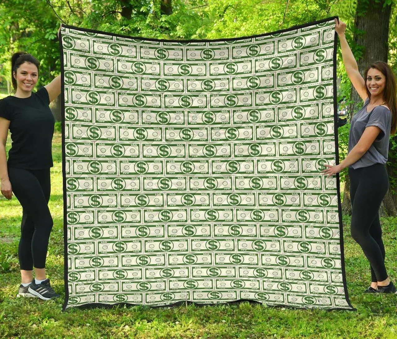 Dollar Money Cl12100231Mdq Quilt Blanket and Home Decor