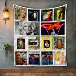 Dolly Parton Album Covers Quilt Blanket and Home Decor