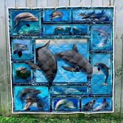 Dolphin 3D Dolphin Quilt Blanket  Dhc03011414Dd and Home Decor