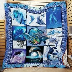 Dolphin Cl2100140Mdq Quilt Blanket and Home Decor