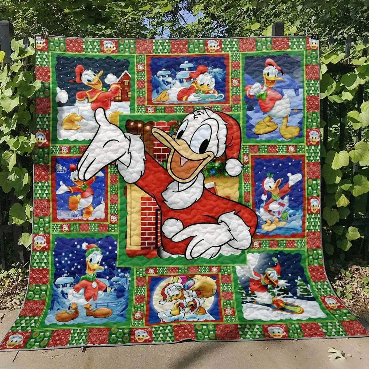 Donal Santa Claus Premium Quilt Home Decor Quilt and Home Decor