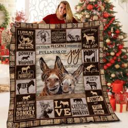 Donkey Lml1910112Dt Quilt Blanket and Home Decor