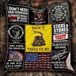 Don’T Tread On Me Quilt Blanket and Home Decor