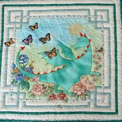 Dragon And Butterfly Cla2110184Q Quilt Blanket and Home Decor
