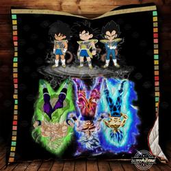Dragon Ball Best Super Saiyans Quilt Cc and Home Decor