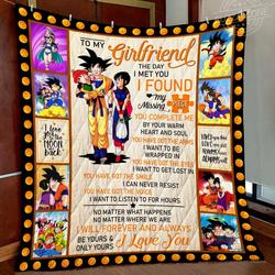 Dragon Ball Girlfriend Found My Missing Piece Quilt Cc and Home Decor