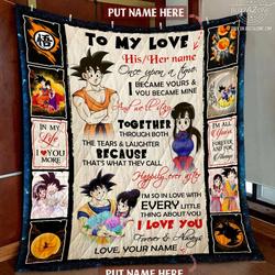 Dragon Ball Goku Once Upon A Time Custom Quilt Cc and Home Decor