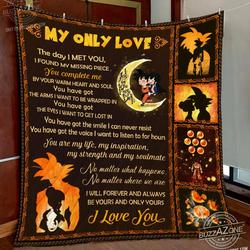 Dragon Ball My Man Love Warm Heart & Soul Quilt Cc and Home Decor
