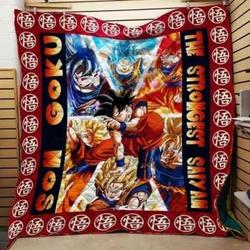 Dragon Ball Son Goku Blanket Th0907 Quilt and Home Decor