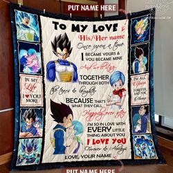 Dragon Ball Vegeta Once Upon A Time Custom Quilt Cc and Home Decor