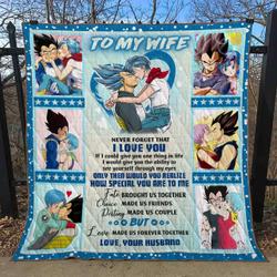 Dragon Ball Vegeta To My Wife If I Could Give You Quilt Nh and Home Decor