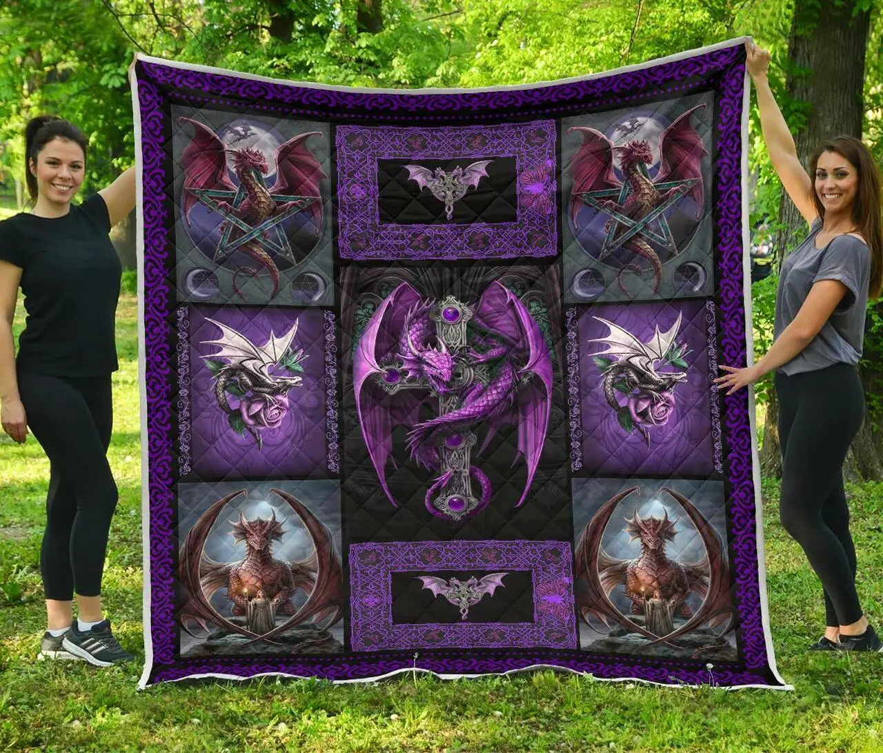 Dragon Cross Quilt Quilt and Home Decor