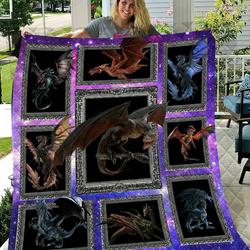 Dragon Fantasy World KL2409106CL Quilt Blanket and Home Decor