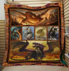 Dragon Fire Quilt V2  and Home Decor