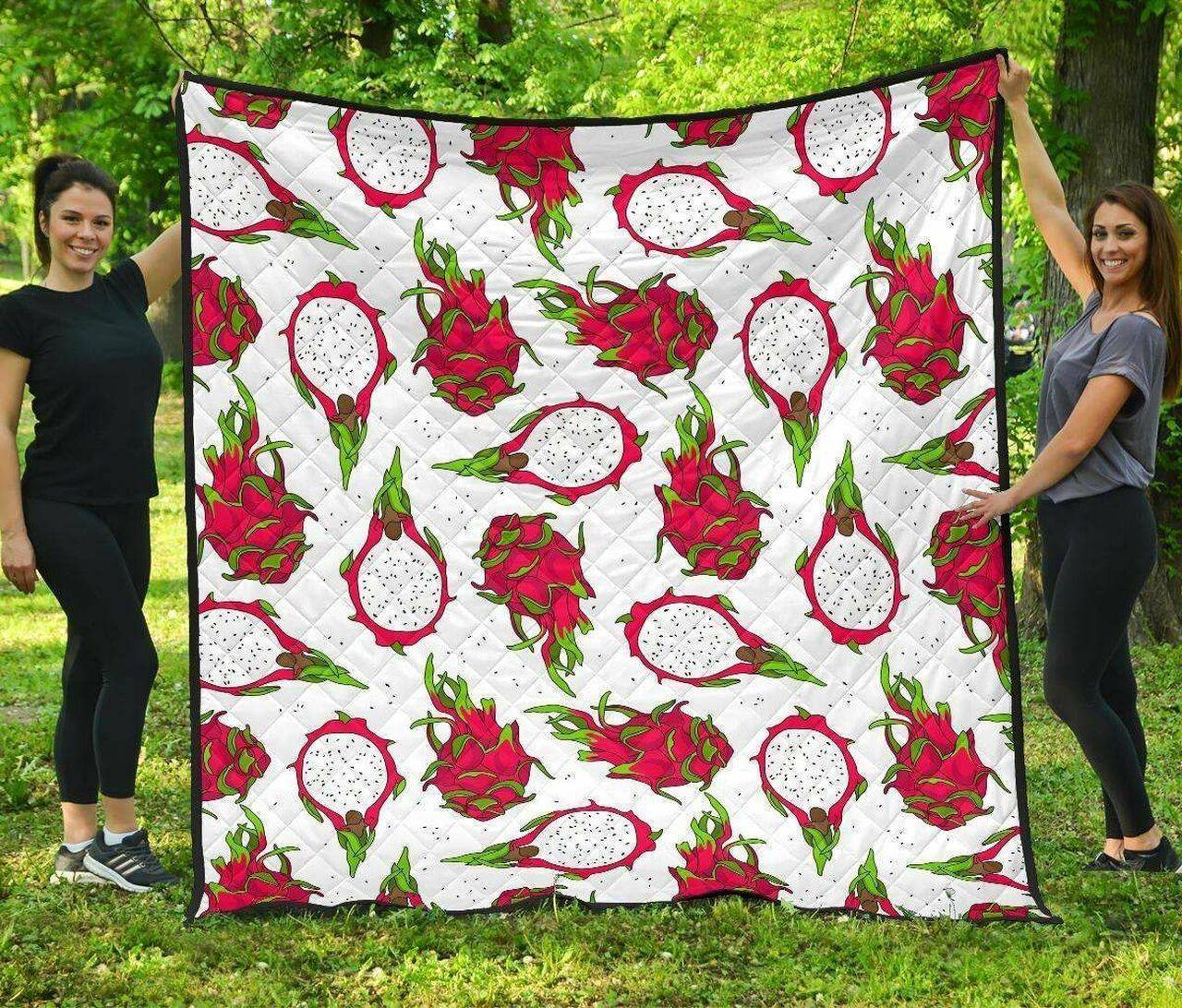 Dragon Fruits White Background DHCDHC DT1910 Quilt Blanket and Home Decor
