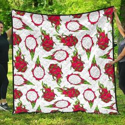 Dragon Fruits White Background DHCDHC DT1910 Quilt Blanket and Home Decor
