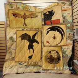Dragon Map Clh091045Q Quilt Blanket and Home Decor