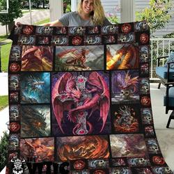 Dragon Quilt Blanket 3129 and Home Decor