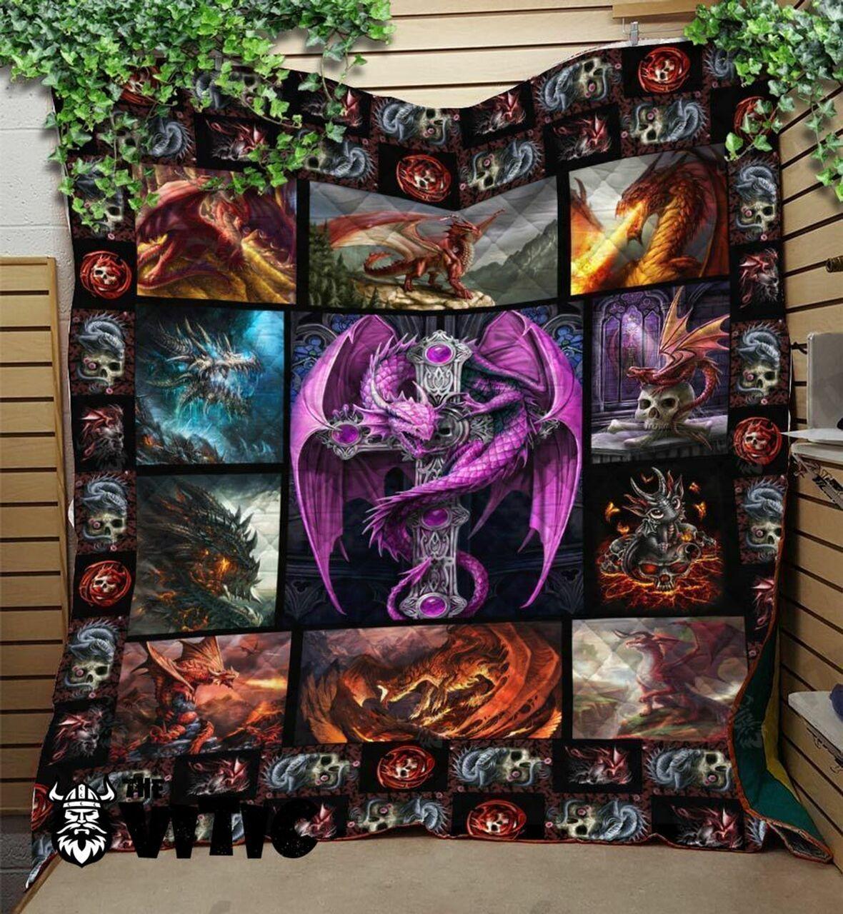 Dragon Quilt Blanket 3137 and Home Decor