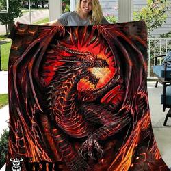 Dragon Quilt Blanket 3140 and Home Decor