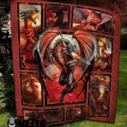 Dragon Quilt Blanket 3147 and Home Decor