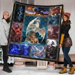 Dragon Quilt Blanket Dhc09121380Dd and Home Decor