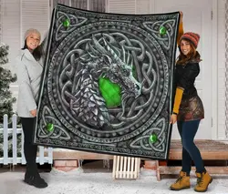 Dragon Quilt Blanket Dhc09121426Dd and Home Decor