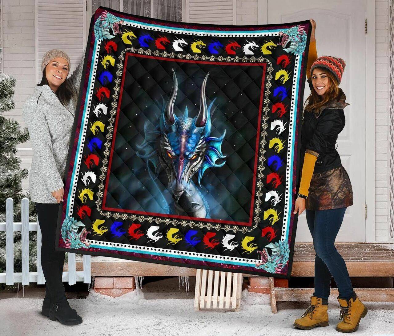 Dragon Quilt Blanket Dhc09121525Dd and Home Decor