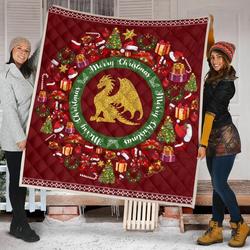 Dragon Quilt Blanket Dhc09121563Dd and Home Decor