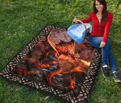 Dragon Quilt Blanket Dhc1001679Vt and Home Decor