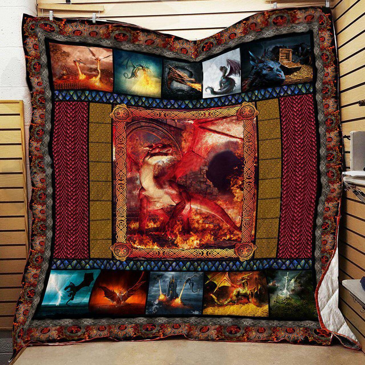 Dragon Quilt -M0308-7 Quilt and Home Decor