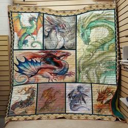 Dragon Quilt V16  and Home Decor