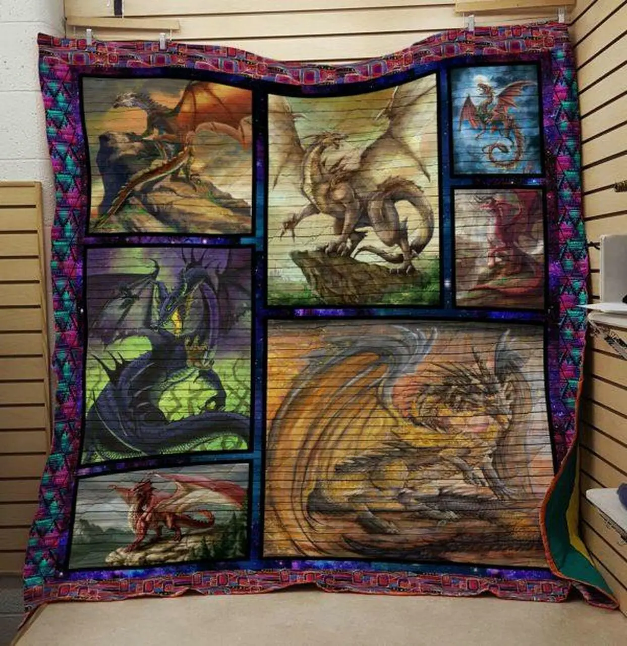Dragon Quilt V18 and Home Decor