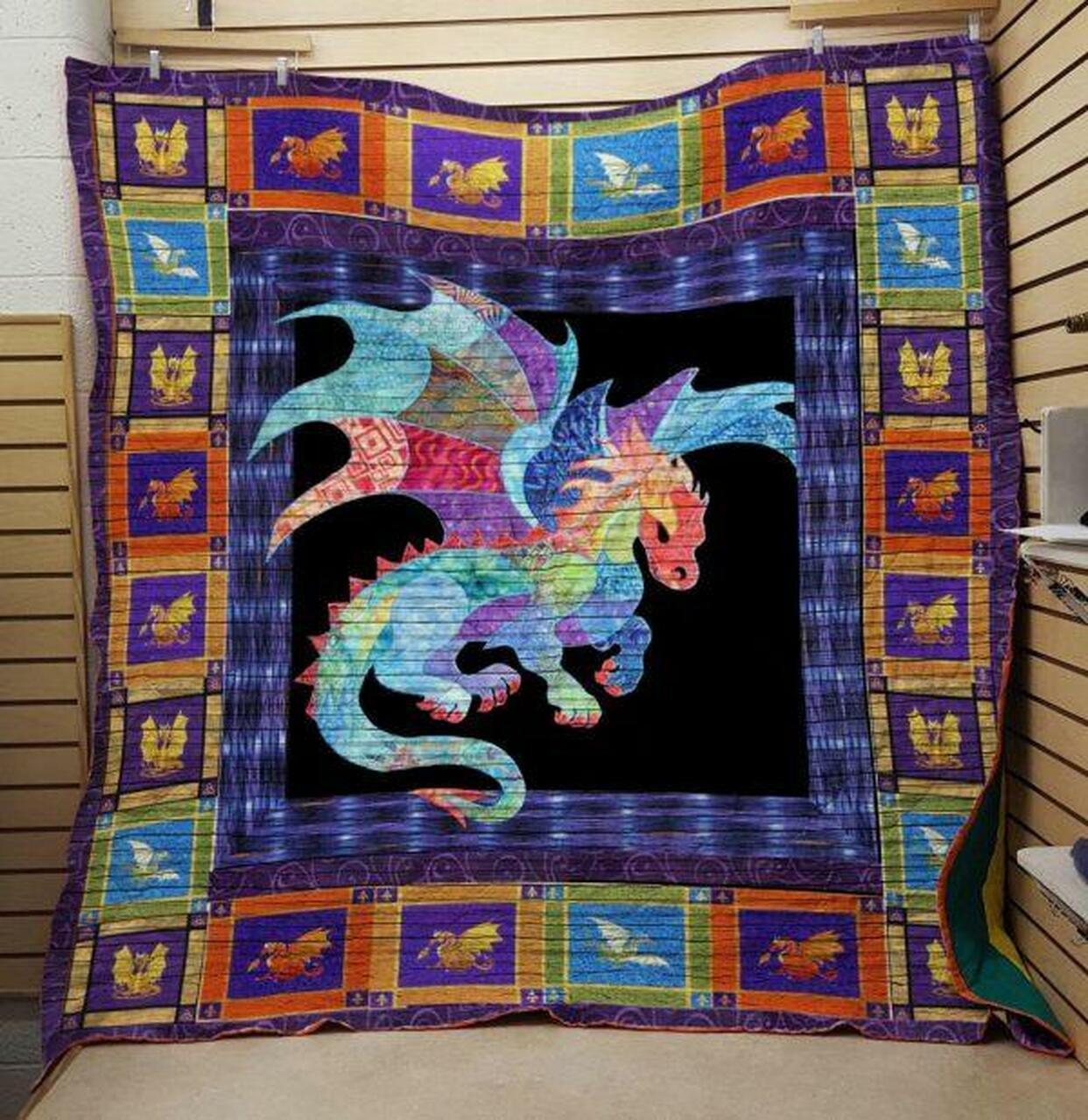 Dragon Quilt V9 and Home Decor