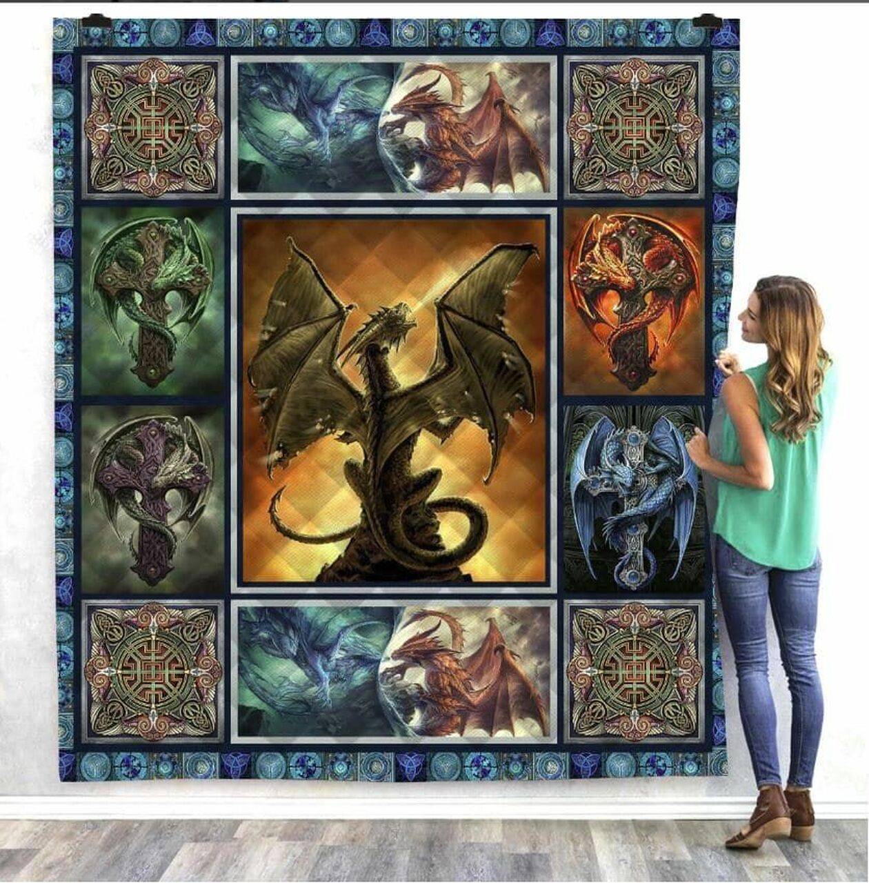 Dragon The Myth Quilt Blanket Dhc04011913Dd and Home Decor