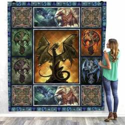 Dragon The Myth Quilt Blanket Dhc04011913Dd and Home Decor