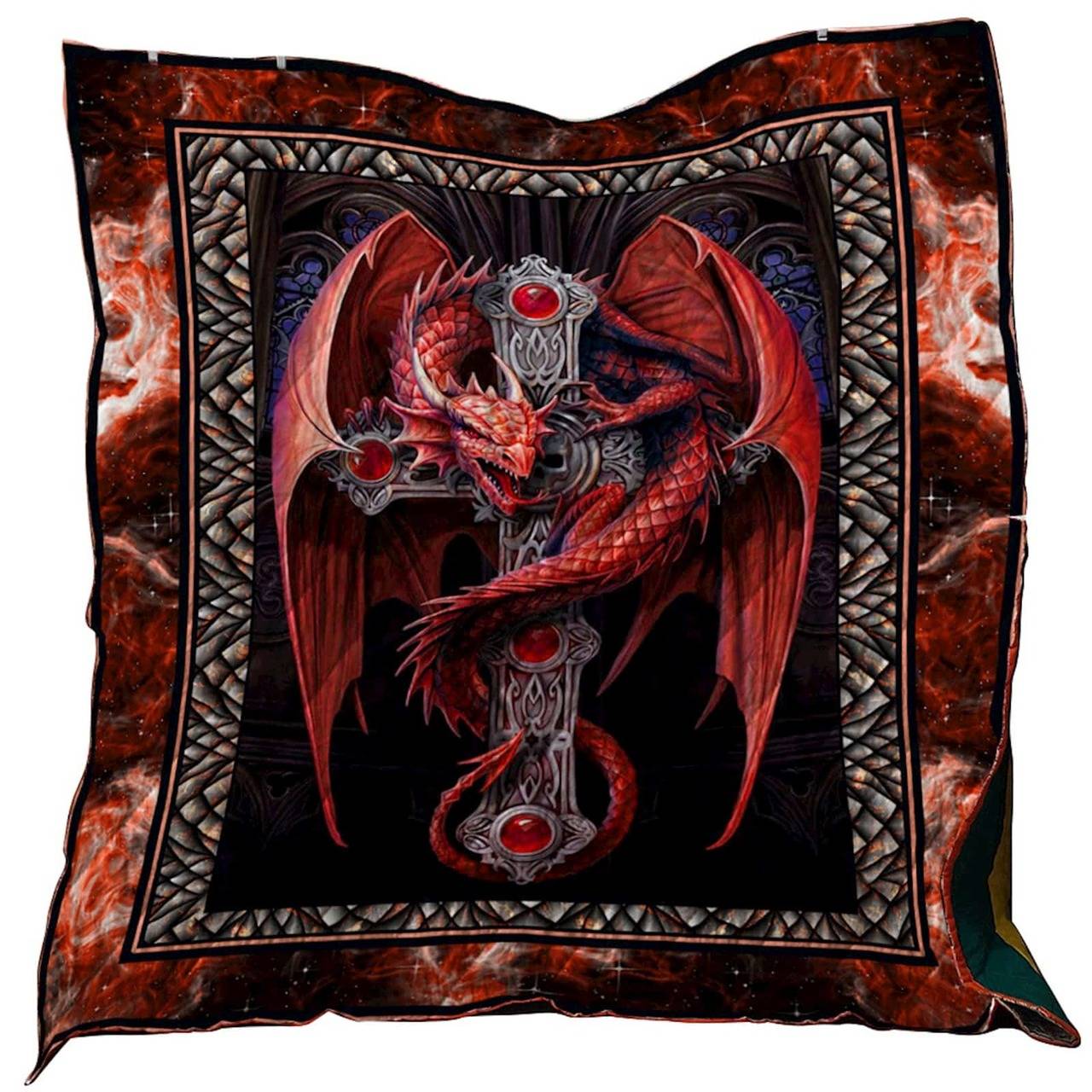 Dragon Washable Quilt 0501-03 and Home Decor