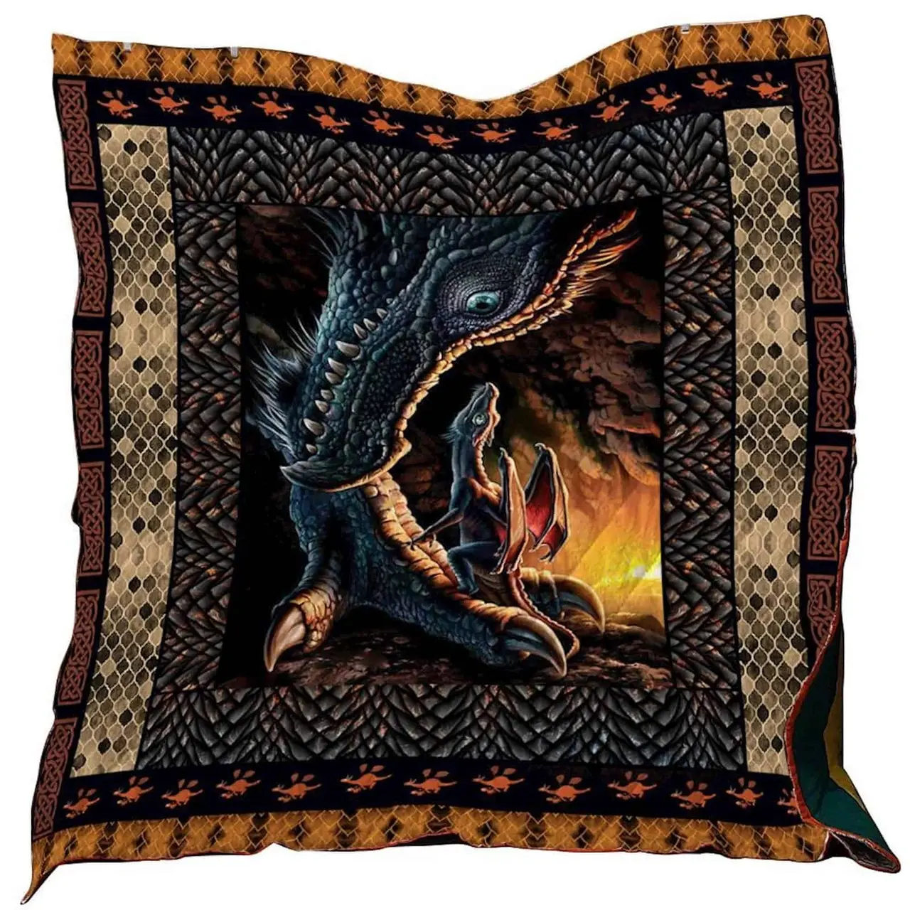Dragon Washable Quilt 0901-01 and Home Decor
