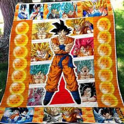 Dragonball Goku Quilt Blanket Vd14  Quilt and Home Decor